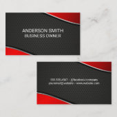 工業用 |メタリック |光沢 |シンプルミニマル 名刺 (正面/裏面)