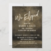 工業用Weエロップウェディングレセプションのみ 招待状 (正面)