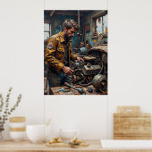 工業職人 ポスター (キッチン)