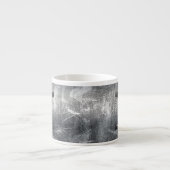 工業鋼風の双子座のシンボル エスプレッソカップ (正面)