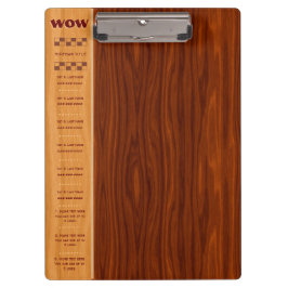 工芸品さくらんぼウッド – クイックリファレンス，モノグラム クリップボード