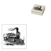 工芸品とスクラップブック作りヴィンテージ列車エッチングアート ラバースタンプ (押印)