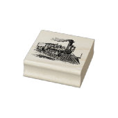 工芸品とスクラップブック作りヴィンテージ列車エッチングアート ラバースタンプ (スタンプ)