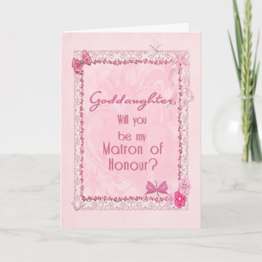 工芸品はマトロンのような名誉の招待を受けている サンキューカード (正面)