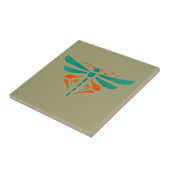 工芸品または職人1907ドラゴンフライデザイン タイル (側面)