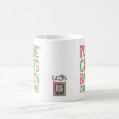 工芸品をクリスマスに戻す コーヒーマグカップ (中央)