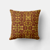 工芸品スタイルいちご花模様 クッション (裏面)