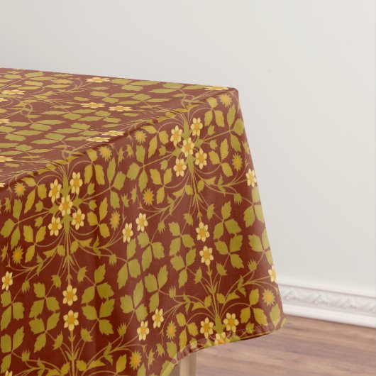 工芸品スタイルいちご花模様 テーブルクロス (インサイチュ)