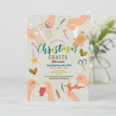 工芸品フェスティバルパーティークリスマスファミリー 招待状 (スタンド正面)