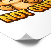 工芸品与え用チビ(小さくかわいく書いた感じ)Cat PNG非取得 ポスター (角)