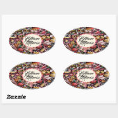 工芸品裁縫編み物シール 楕円形シール (シート)