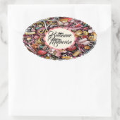 工芸品裁縫編み物シール 楕円形シール (バッグ)