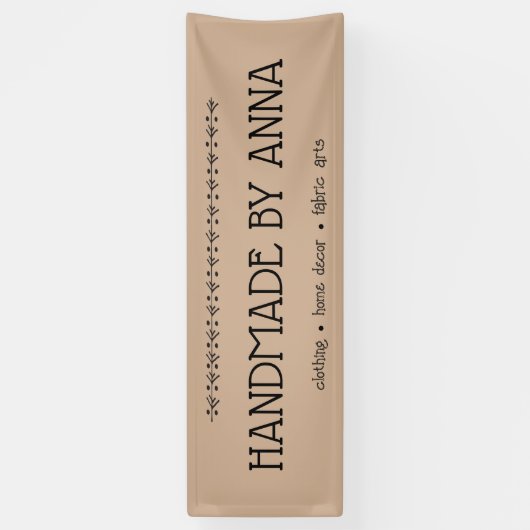 工芸品見本市手作りメーカー販売ブース 横断幕 (縦)