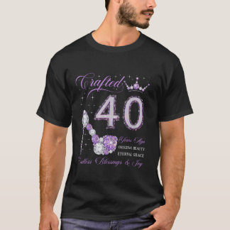 工芸品40年前40歳の誕生日40歳ク Tシャツ