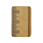 工芸品、工芸品またはミッションスタイルバラ バスマット (正面縦)