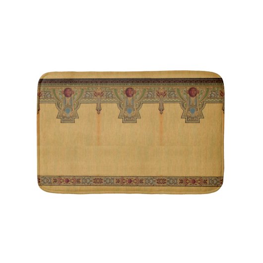 工芸品、工芸品またはミッションスタイルバラ バスマット (正面)