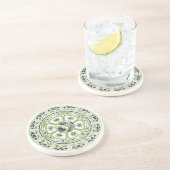 工芸品、工芸品またはミッションフローラプレート コースター (側面)