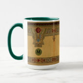 工芸品、職人、ミッションスタイルバラ マグカップ (左)