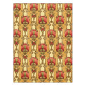 工芸品、職人、ミッションスタイル花 テーブルクロス (正面)