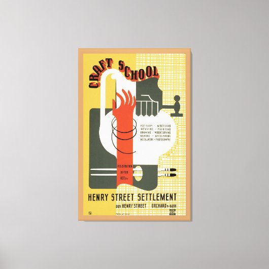 工芸学校 キャンバスプリント (正面)