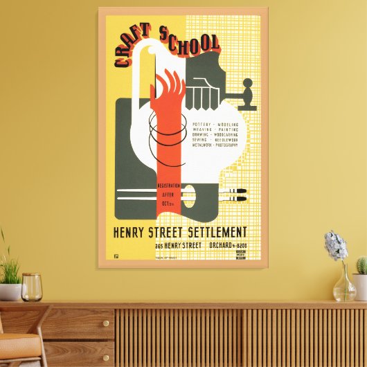 工芸学校 キャンバスプリント (インサイチュ (リビング))