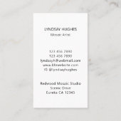 工芸家アーティストビジネス 名刺 (裏面)