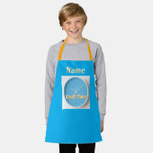 工芸時間のパーソナライズ エプロン (着用した状態)