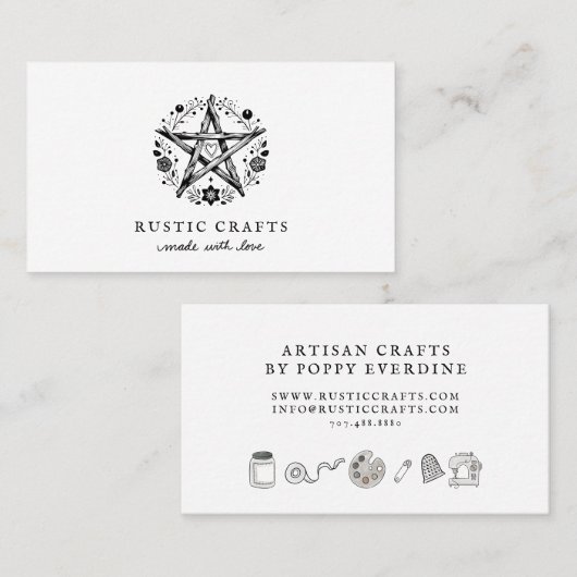 工芸素朴事業 名刺 (正面/裏面)