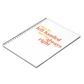 左ききである私は正しいです常に ノートブック (左側)