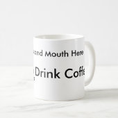 左ききの人々のためのコーヒーを飲む方法 コーヒーマグカップ (正面右)