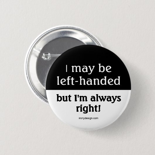 左ききの人々 缶バッジ (正面&裏面)