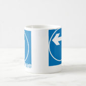 左に行って下さい コーヒーマグカップ (中央)