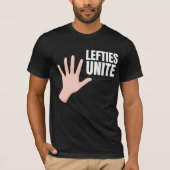 左のギフト離れが手に合う Tシャツ (正面)