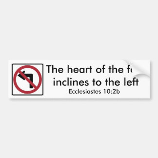 左の回転無し バンパーステッカー