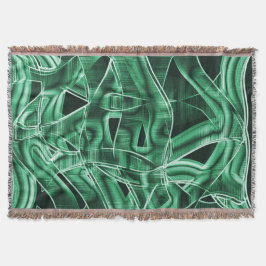 左の緑のアクリルストリップ、交差オーバーラップ スローブランケット