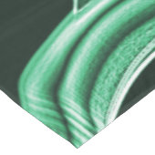 左の緑のアクリルストリップ、交差オーバーラップ テーブルクロス (アングル)