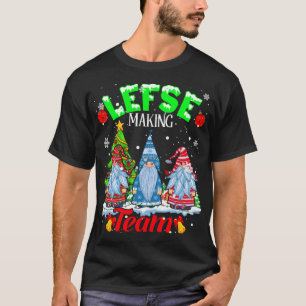左チームのクリスマス格言ノルウェー左翼 Tシャツ