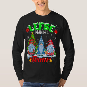 左チームのクリスマス格言ノルウェー左翼 Tシャツ