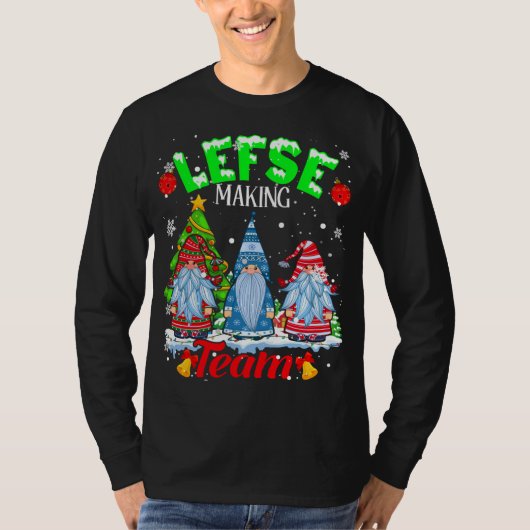 左チームのクリスマス格言ノルウェー左翼 Tシャツ (正面)