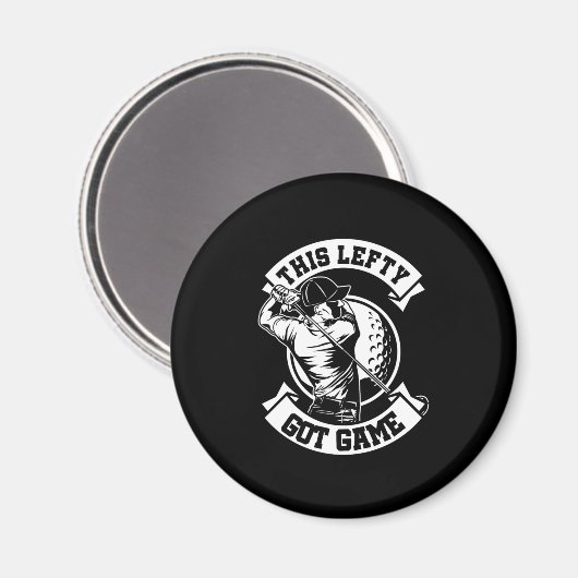 左ハンドゴルファーゴルフのゲームギフトこのLef マグネット (正面/裏面)