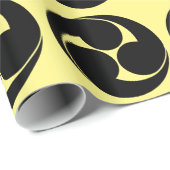 左三つ巴の(の地抜きの) ラッピングペーパー (ロールコーナー)