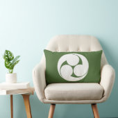 左三つ巴（地抜き） ランバークッション (椅子)