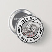 左利きし離れている 缶バッジ (正面&裏面)