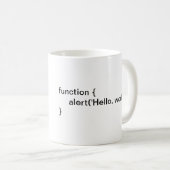 左利きのこんにちはの世界のマグ コーヒーマグカップ (正面右)