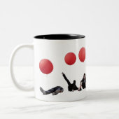 左利きのためのはさみ ツートーンマグカップ (左)