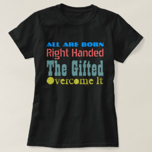 左利きのアメリカの服装の特大Tシャツ Tシャツ