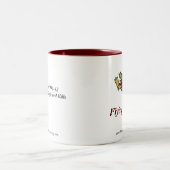 左利きのフライング・タイガースの試験マグ- ツートーンマグカップ (中央)