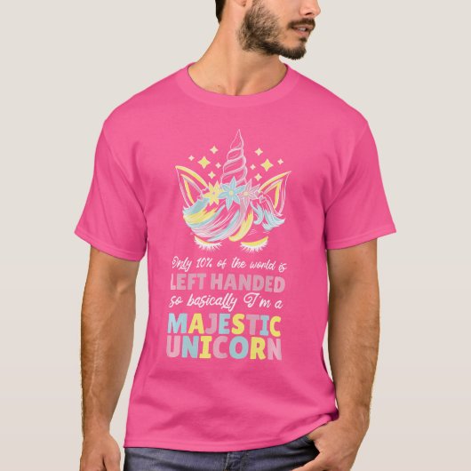 左利きのユニコーン Tシャツ (正面)