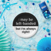 左利きの人々のユーモア ペーパープレート (パーティー)