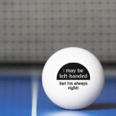 左利きの人々のユーモア 卓球ボール (ネット)